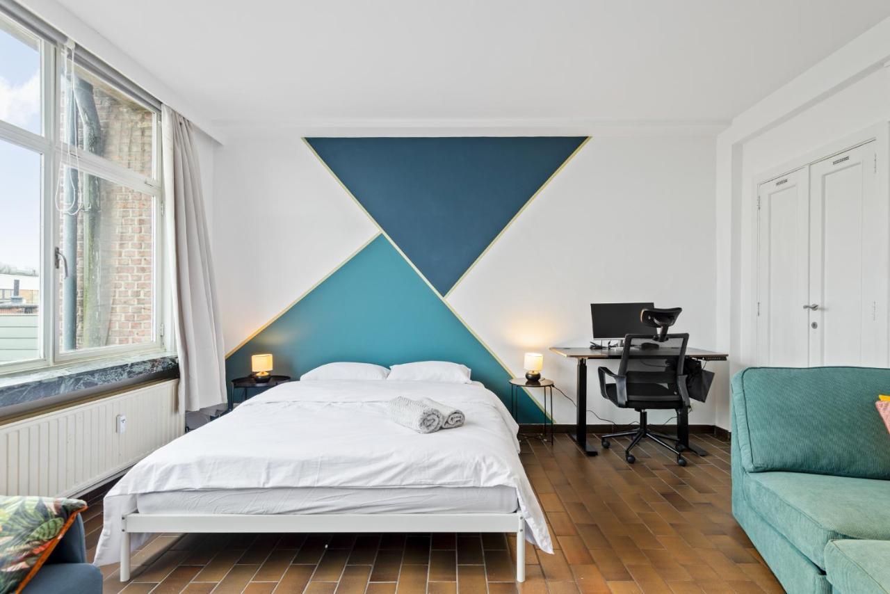 Cozy Antwerp - Cityview Studio Free Parking Exteriör bild