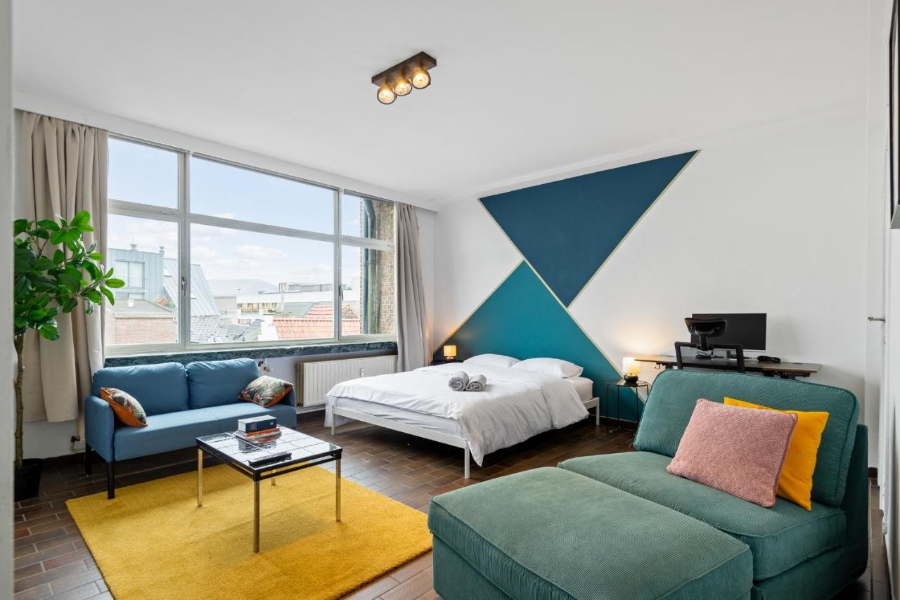 Cozy Antwerp - Cityview Studio Free Parking Exteriör bild