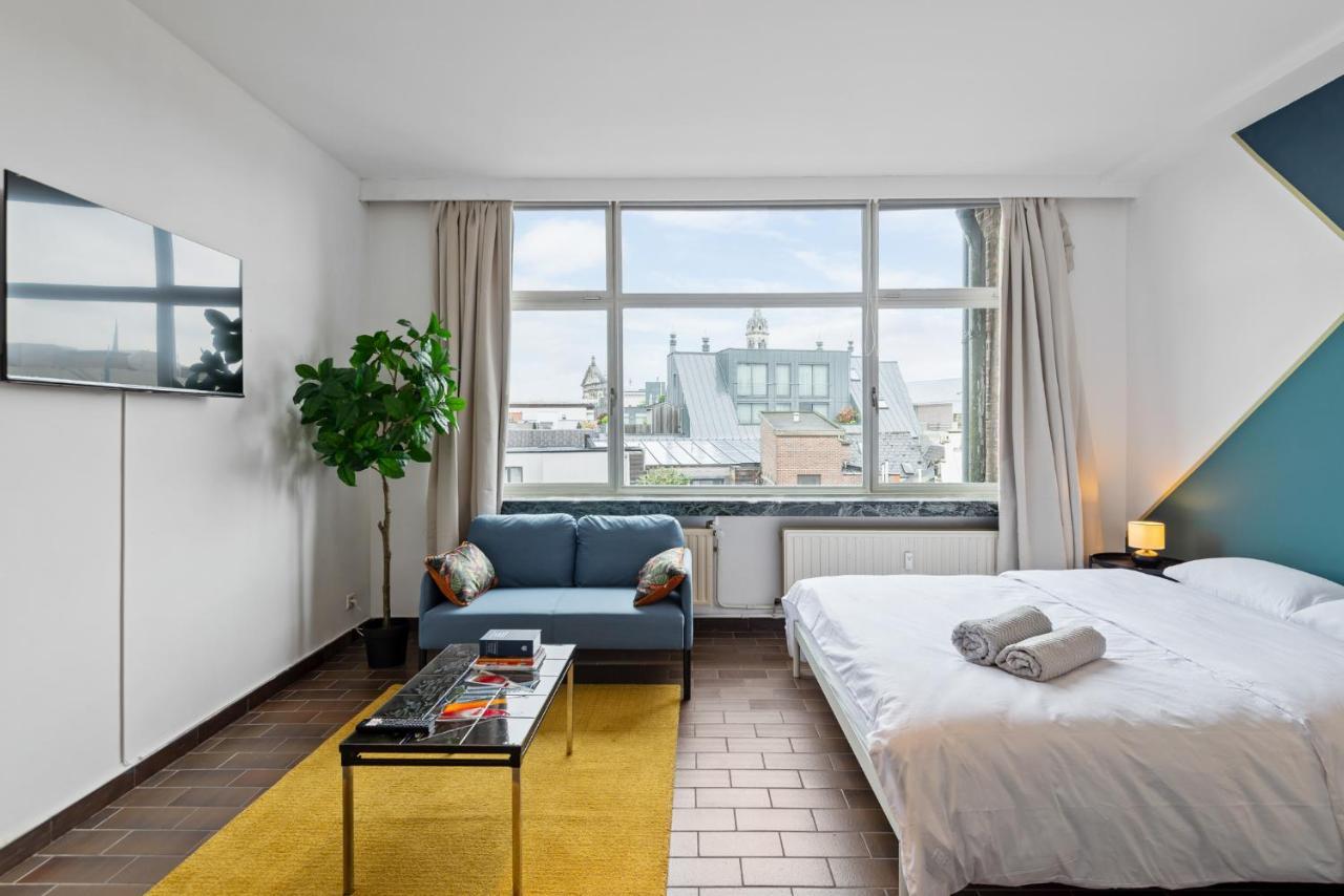 Cozy Antwerp - Cityview Studio Free Parking Exteriör bild
